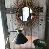 Rattan mirror