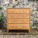Commode pieds compas et chêne brut massif  1960