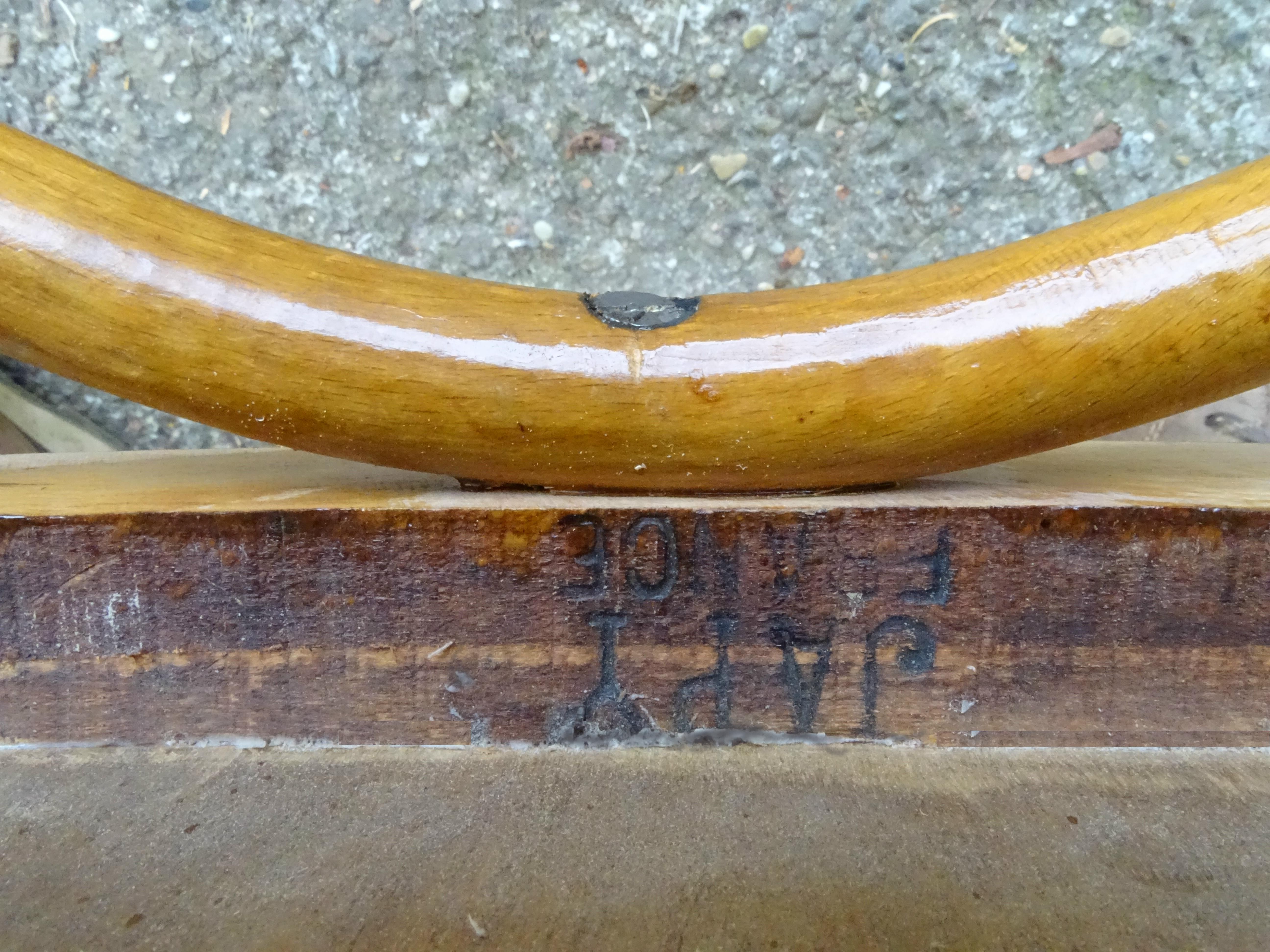 Chaise de bistrot Japy N°56,1925 assise bois