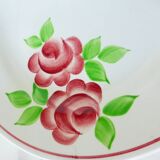 4 assiettes plates modèle Rose Mai