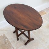 Walnut folding tasting table