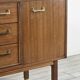 Midcentury G Plan 'E Gomme' Sideboard In Walnut And Brass. Vintage Modern /
