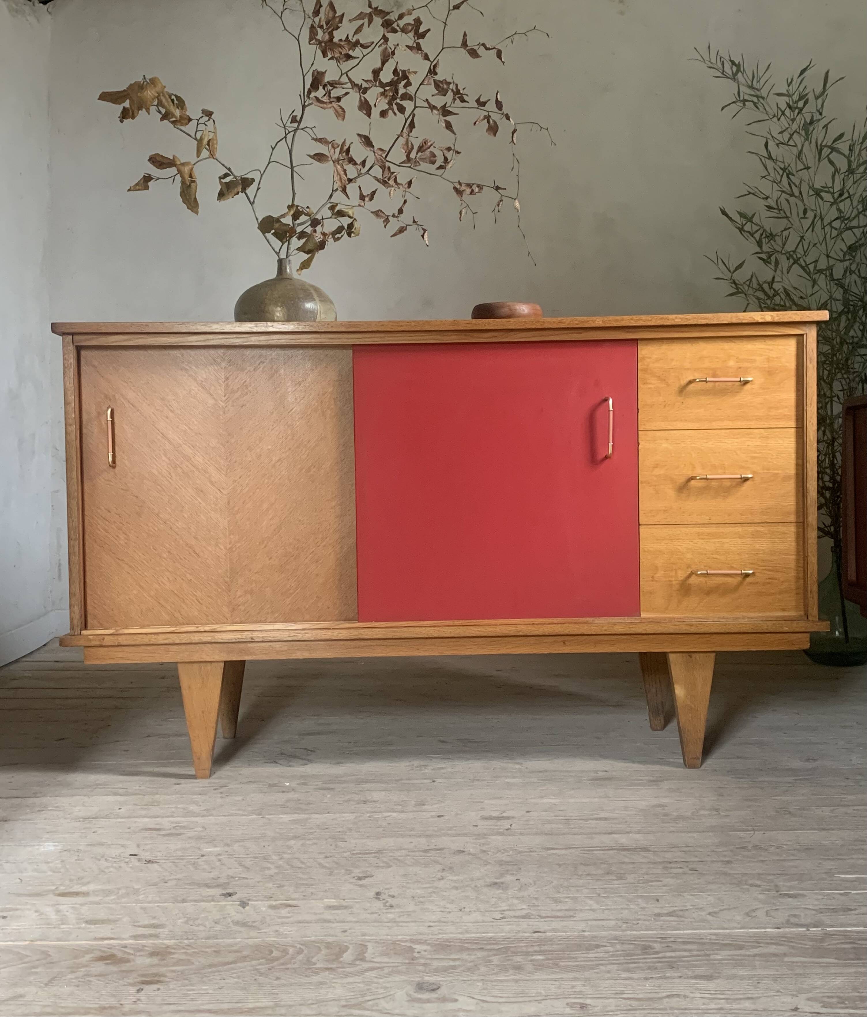 Vintage oak sideboard