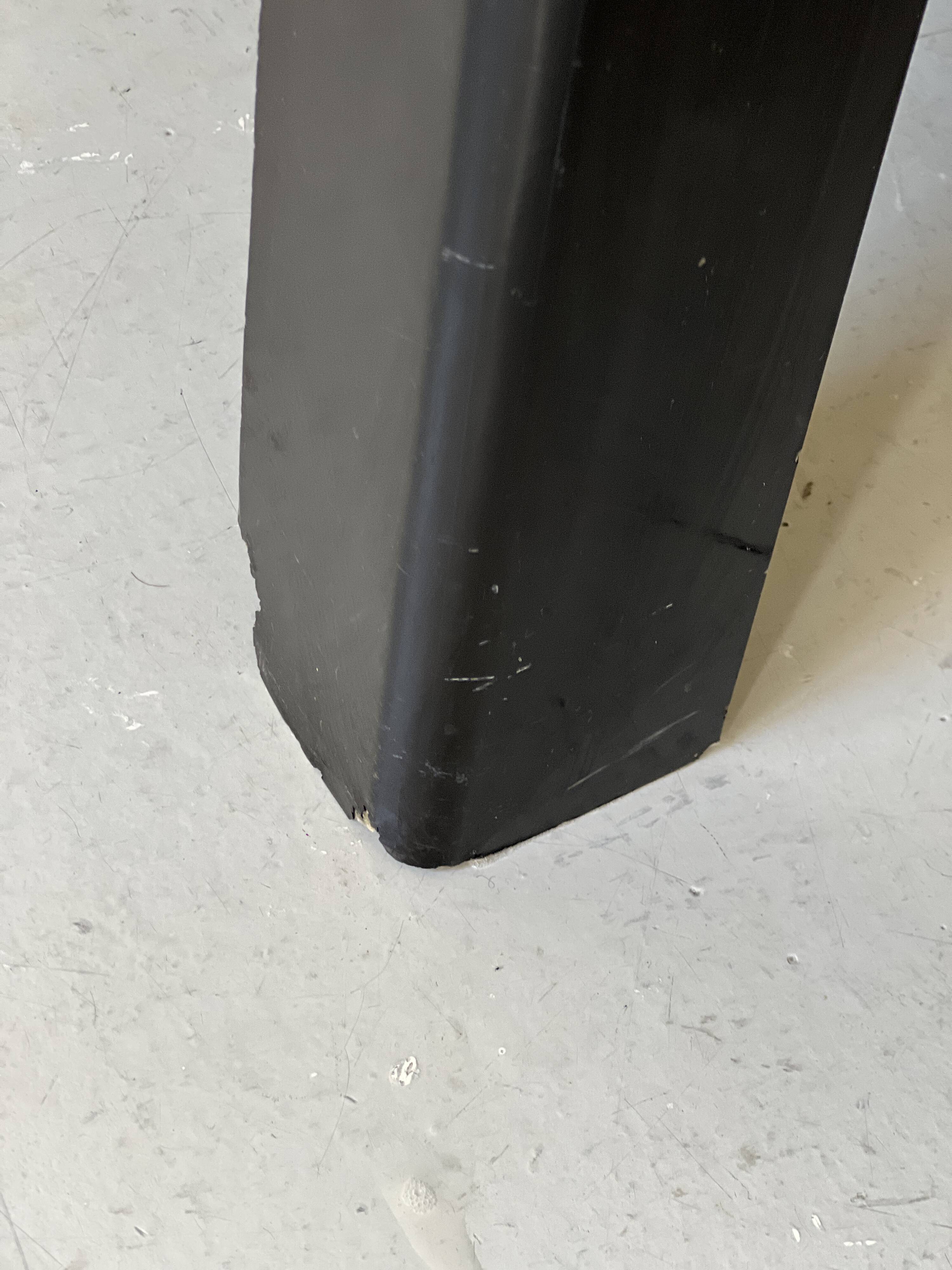 Space Age coffee table in black fiberglass, 1970s design