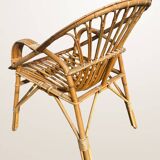 Basket chair in rattan