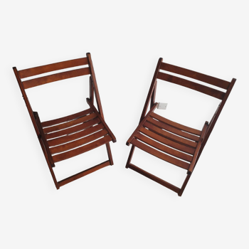 Pair of vintage folding chair otk number 26