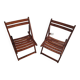 Paire de chaise vintage pliante otk numéro 26