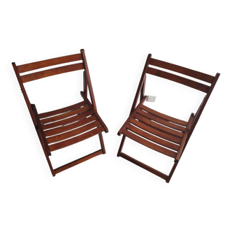 Pair of vintage folding chair otk number 26