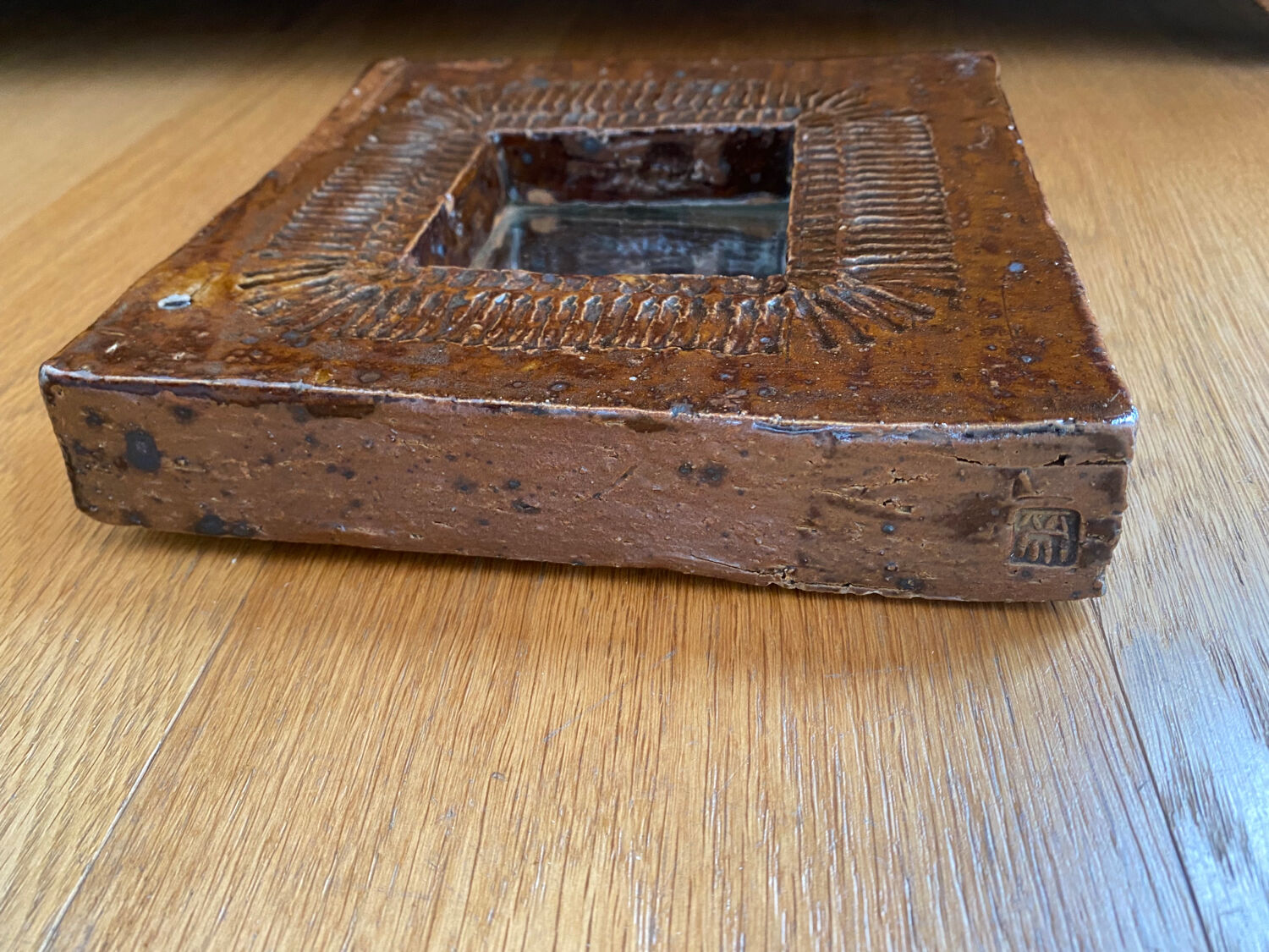 Ceramic mirror Barbara Delfosse La Borne