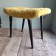 Stool footrest compass wood moumoute vintage Scandinavian design