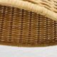 Suspension lustre en osier Ikea vintage, style bohème chic