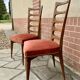 Chaises 1950 en acajou