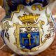 Small antique jug in faience from Les Sables d'Olonne, hand-painted.
