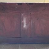 Antique bathroom furniture double sink marble top