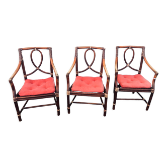 Set of 3 armchairs mac guire