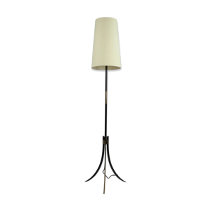 Lampadaire noire et laiton,