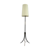 Black and Brass Floor Lamp, Model KT 706 — Konsthantverk Tyringe, Sweden, 1950s
