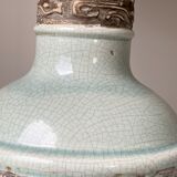 Vintage ceramic foot lamp