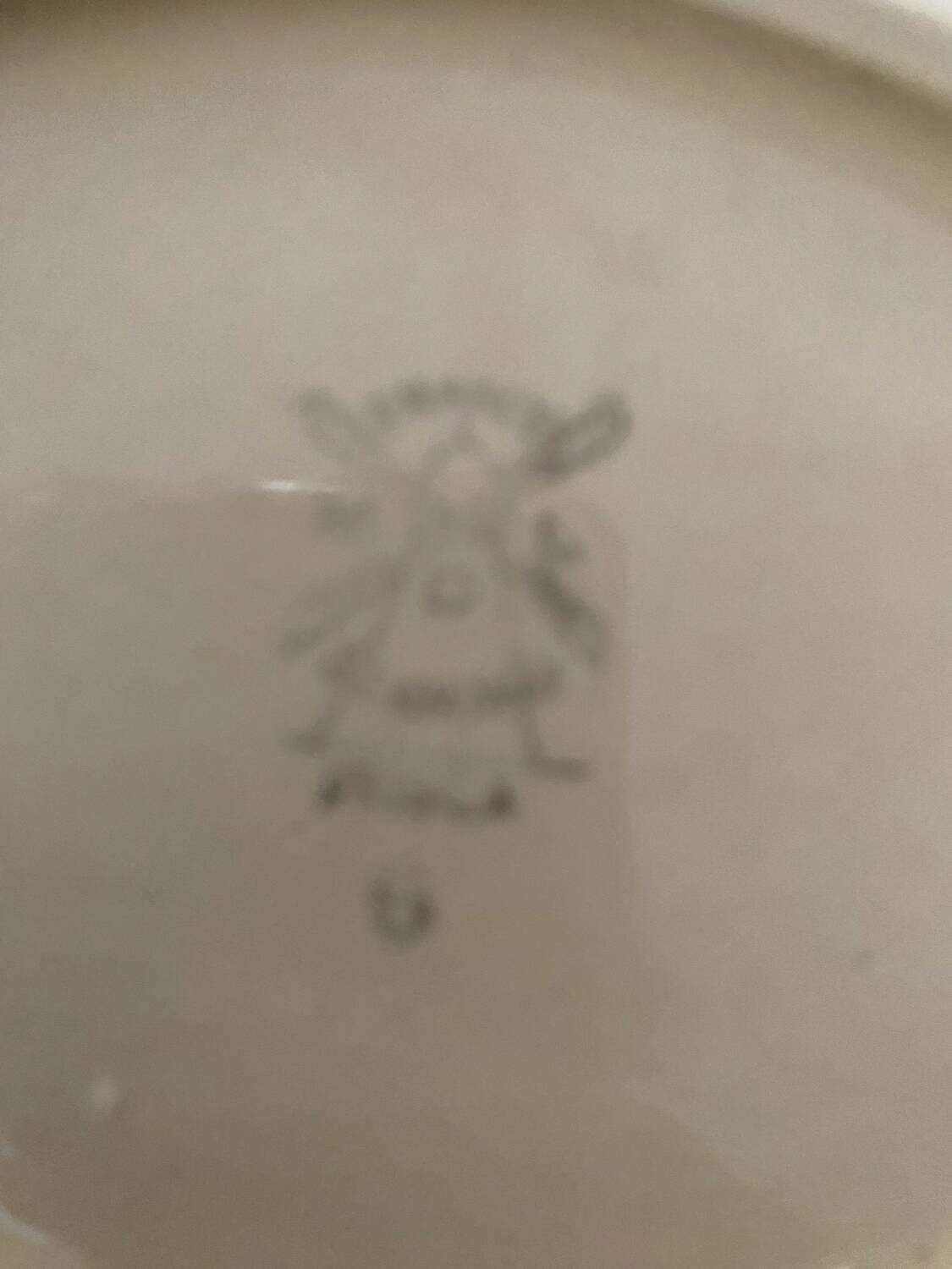 Blue flower Ravier Saint-Amand model Prisca.