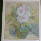 Tableau nature morte craies et pastels Maurice Bonnet