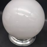 Pair of white opaline ceiling lights