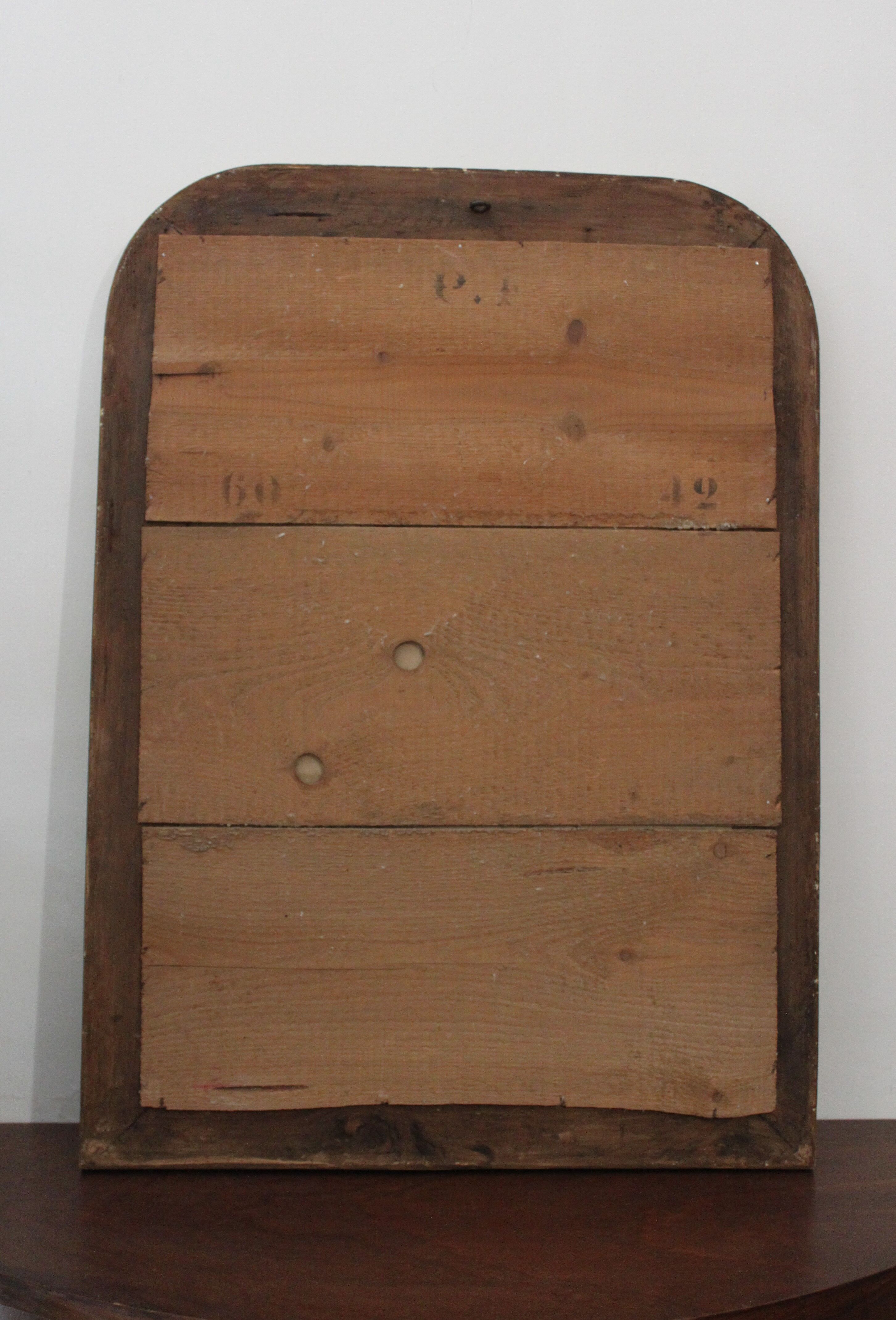 Golden Louis Philippe Mirror with Gold Leaf 55x76cm