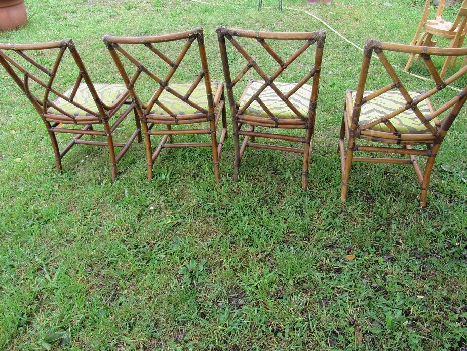 4 rattan chairs