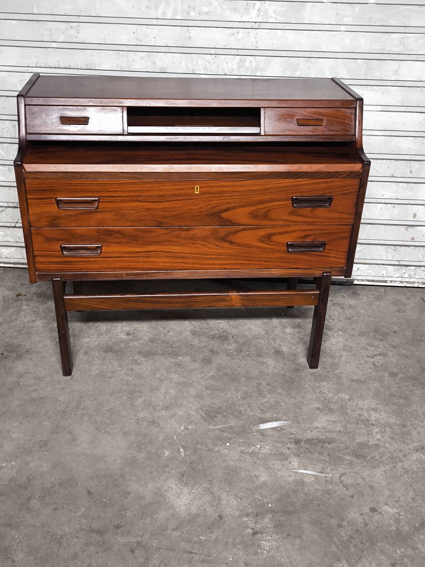 Vintage Scandinavian secretary Arne Wahl Iversen 1960 rosewood