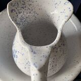 Ancien ensemble de toilette en céramique Monaco – Pichet & Bassine – Vintag