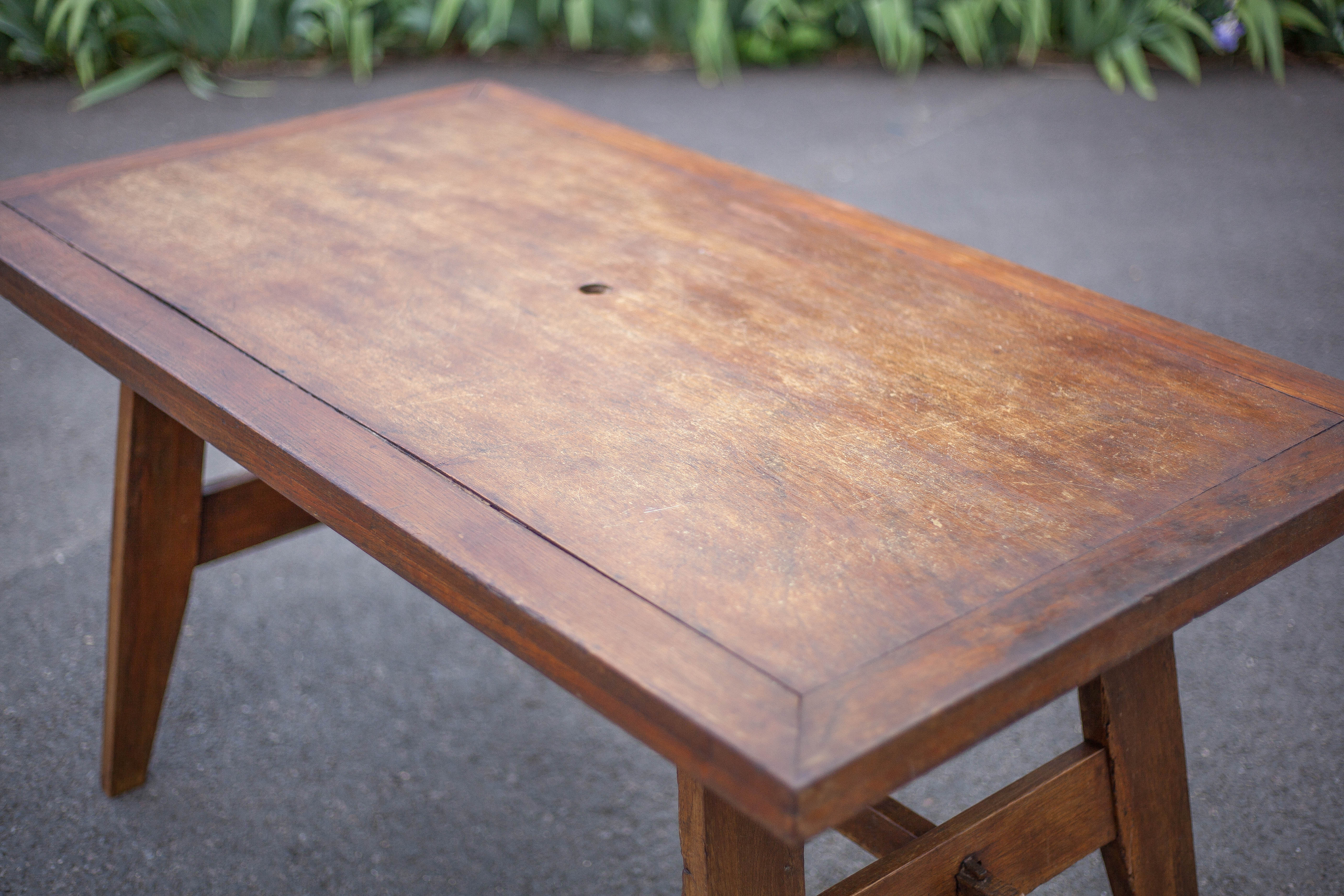 Rene gabriel table, 50s wood table, dining table, kitchen, veranda