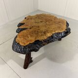 Large tree trunk coffee table by Frank Armich Canada