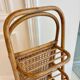 Vintage rattan and cane shelf – 1970s