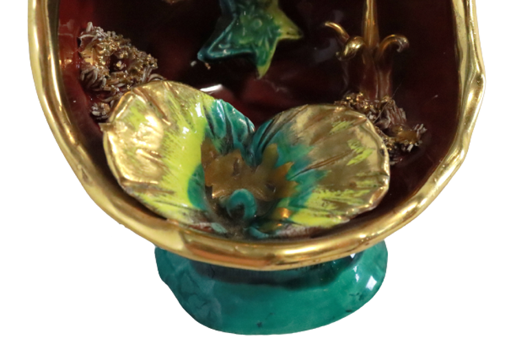 Lampe de table en céramique Vallauris vintage