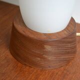 Scandinavian lamp Philips opaline teak