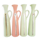 4 bottles ceramic vases cherry brandy georges monin 1950 vintage 50s 5