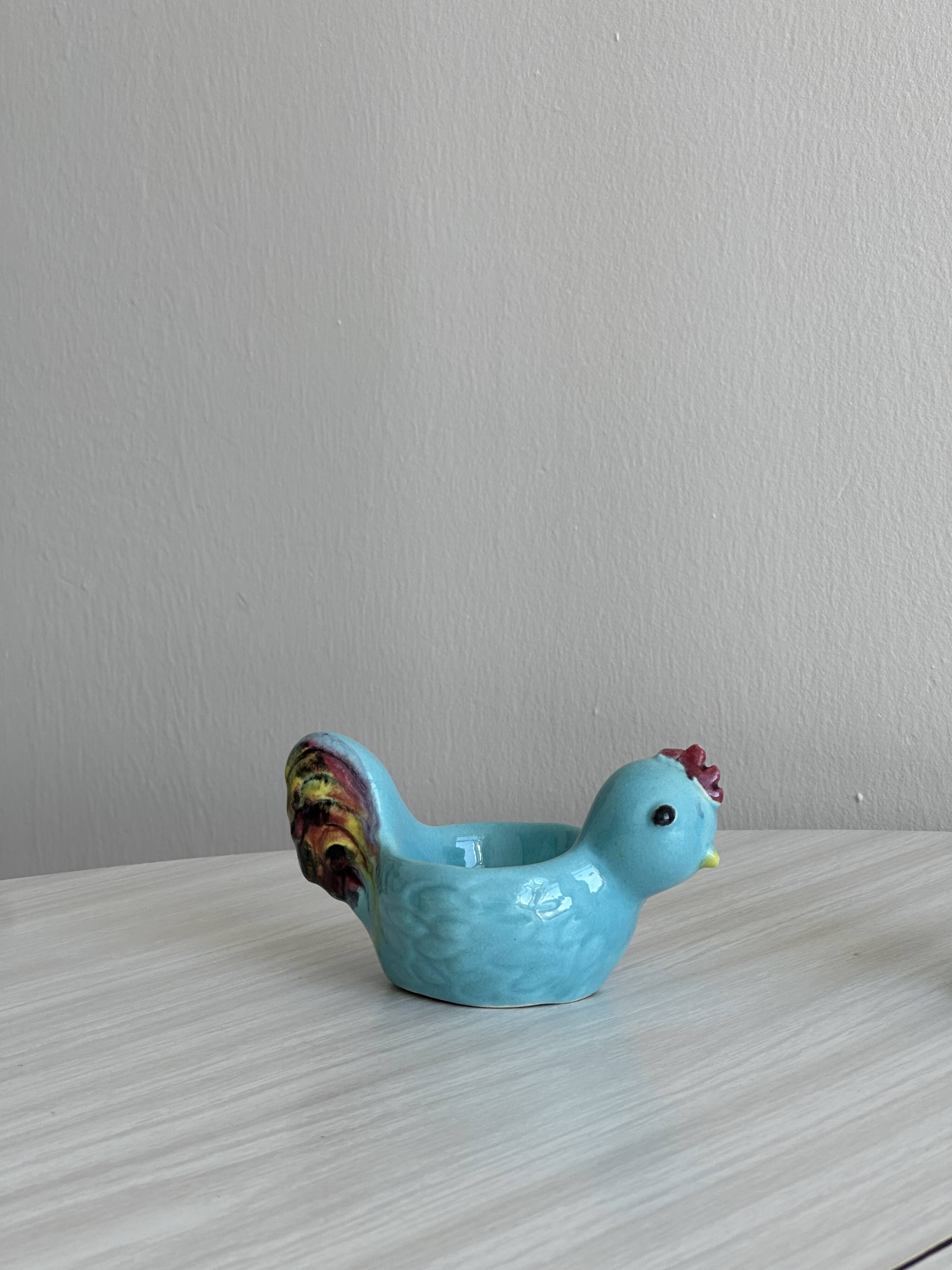 Ceramic egg cup duo
