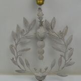 Set of 3 wall sconces in painted metal