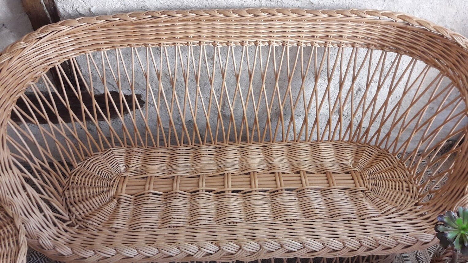 Bench-rattan 3 seats