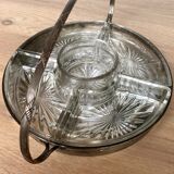 Plateau apéritif, serviteur en métal argenté