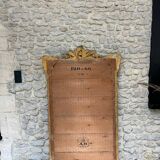 Sublime gilded pediment mirror with gold leaf 161cm