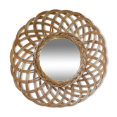 Rattan sun mirror