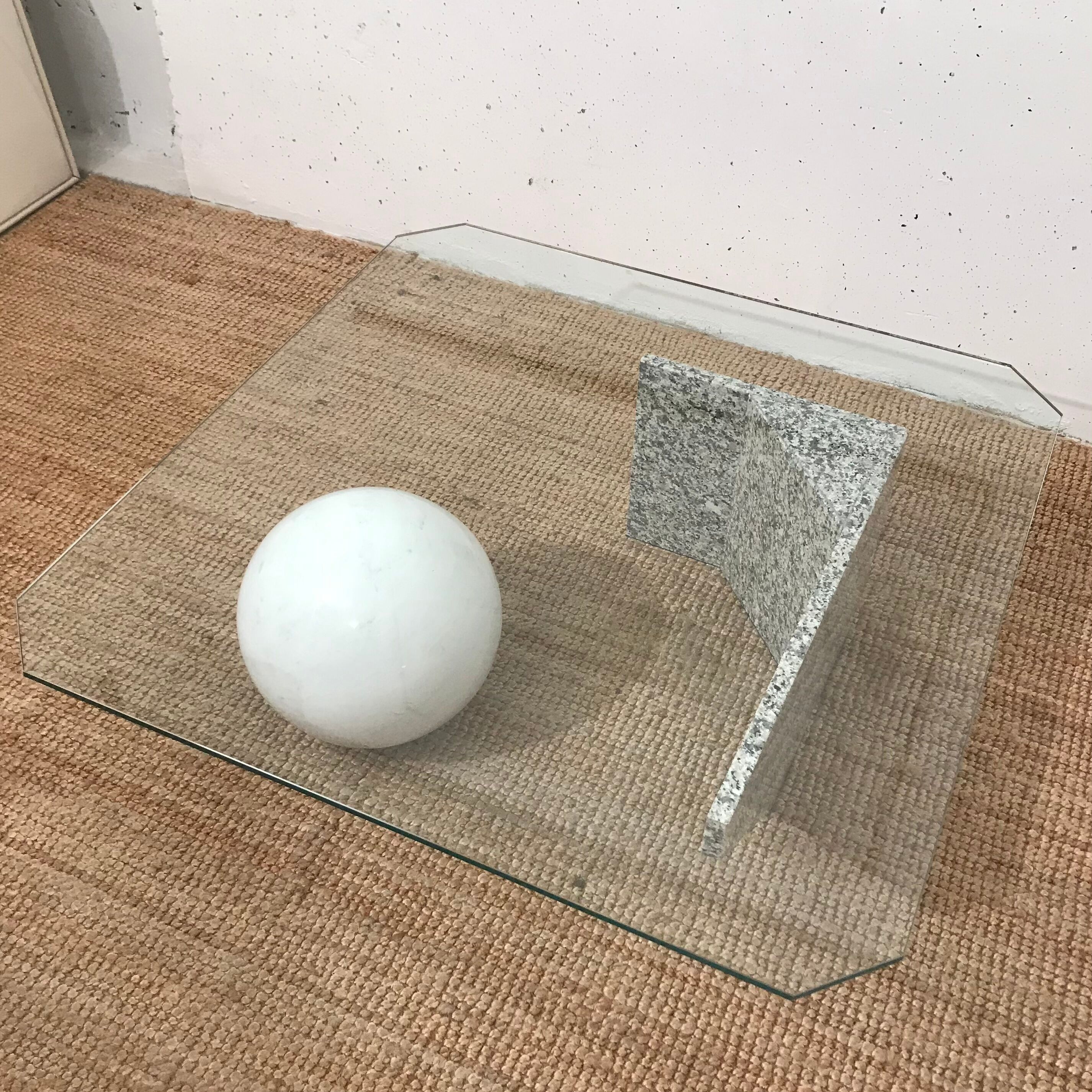 Massimo Vignelli marble coffee table, 1980