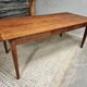 Antique dining table, rural oak table 90 x 200 cm