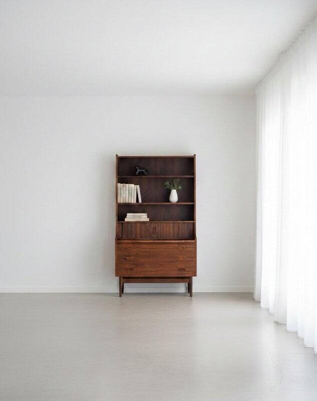 Rosewood Bookcase attributed to Johannes Sorth for Nexø Møbelfabrik, 1960s