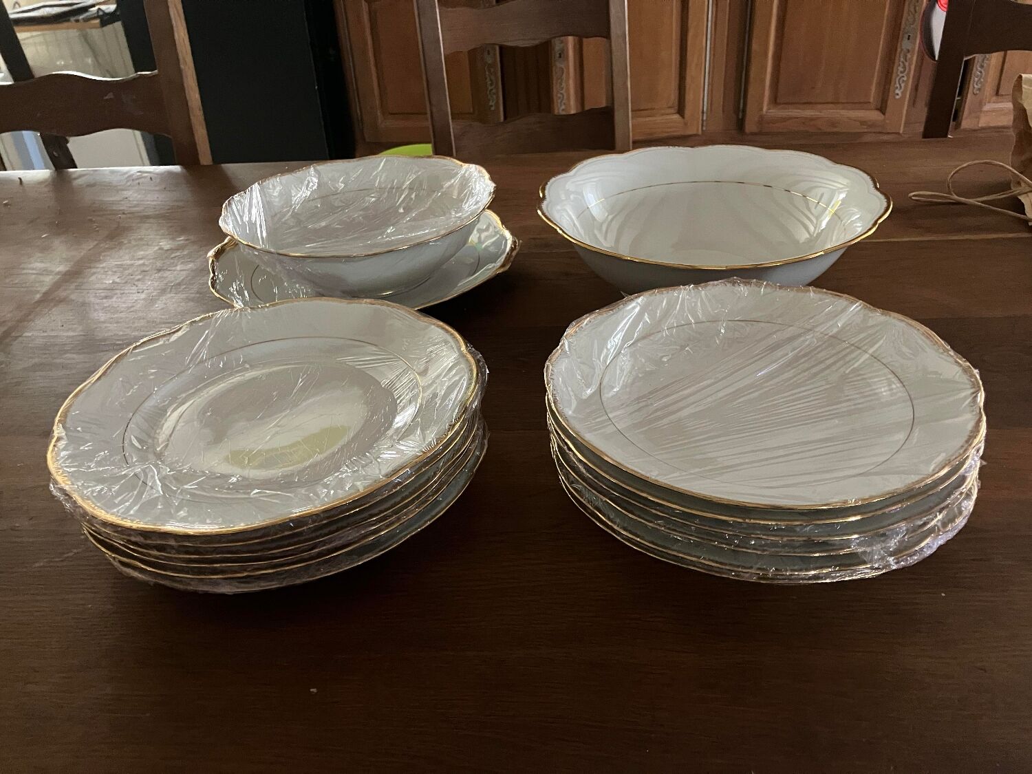 Limoges porcelain service lot