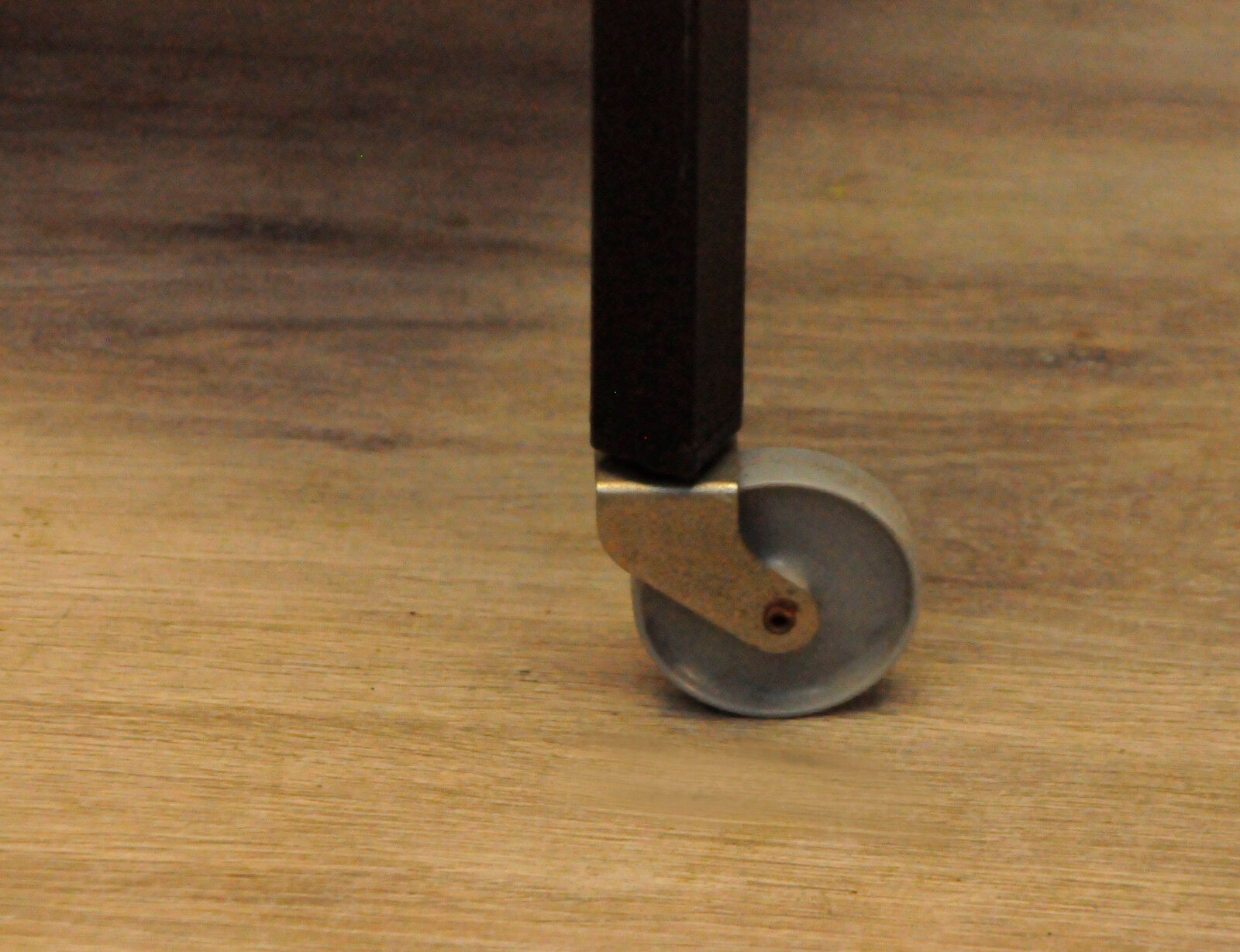 Danish coffee table on modern wheels