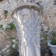 Antique footed glass vase