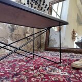 50s coffee table in metal and marble