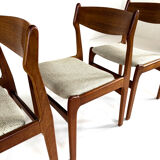 4x vintage Danish chairs