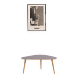 Coffee table classic format + midnight blue laminate (94x63cm)